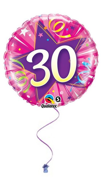 Pink 30th Birthday Foil