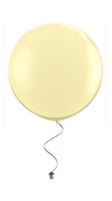 Plain circle balloons ivory