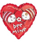 Bee Mine Happy Valentines Day Balloons