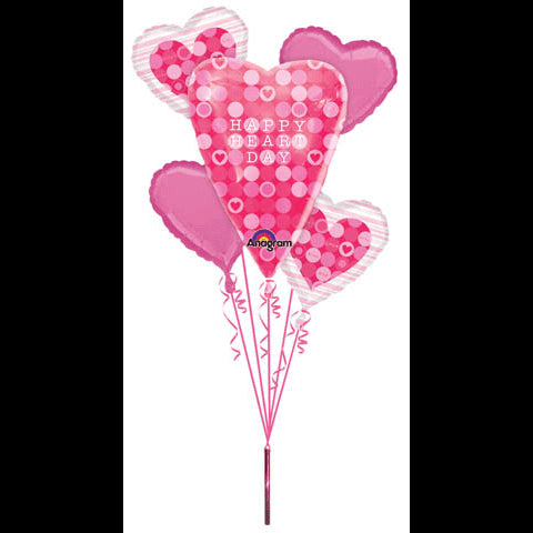 Big! Happy Valentines Day Balloons Bouquet