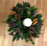 Christmas Scented Candle Centrepiece