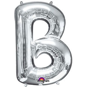 Letter B Silver SuperShape Balloon