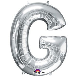 Letter G Silver SuperShape Balloon