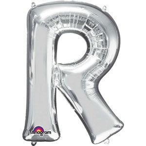 Letter R Silver SuperShape Balloon