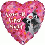 Love At First Sight - Valentines Day Balloon - Google Eyes!