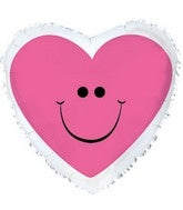 Happy Valentines Day Balloons - Love Heart Smiley Face