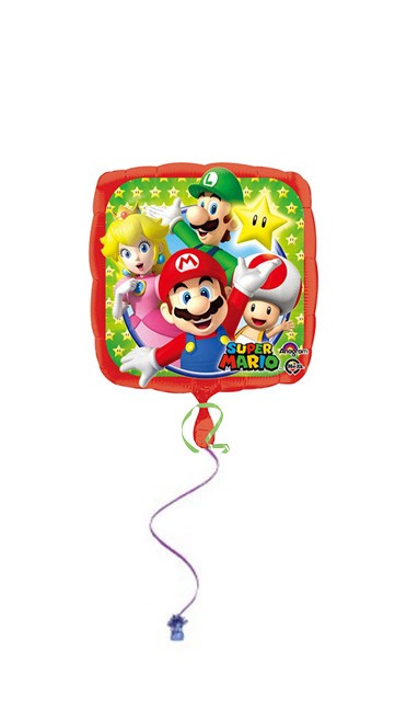 Mario Bros. Square Foil Balloon 18in