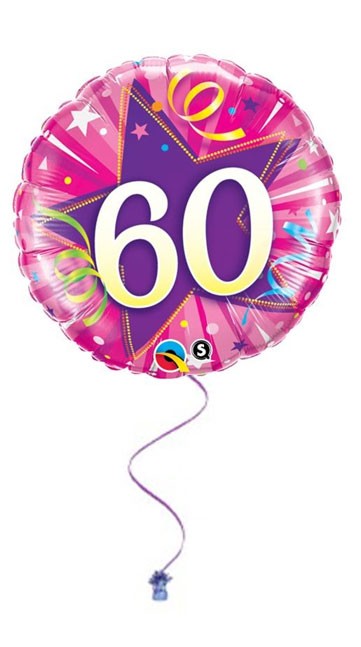 Pink 60th Birthday 18" Foil